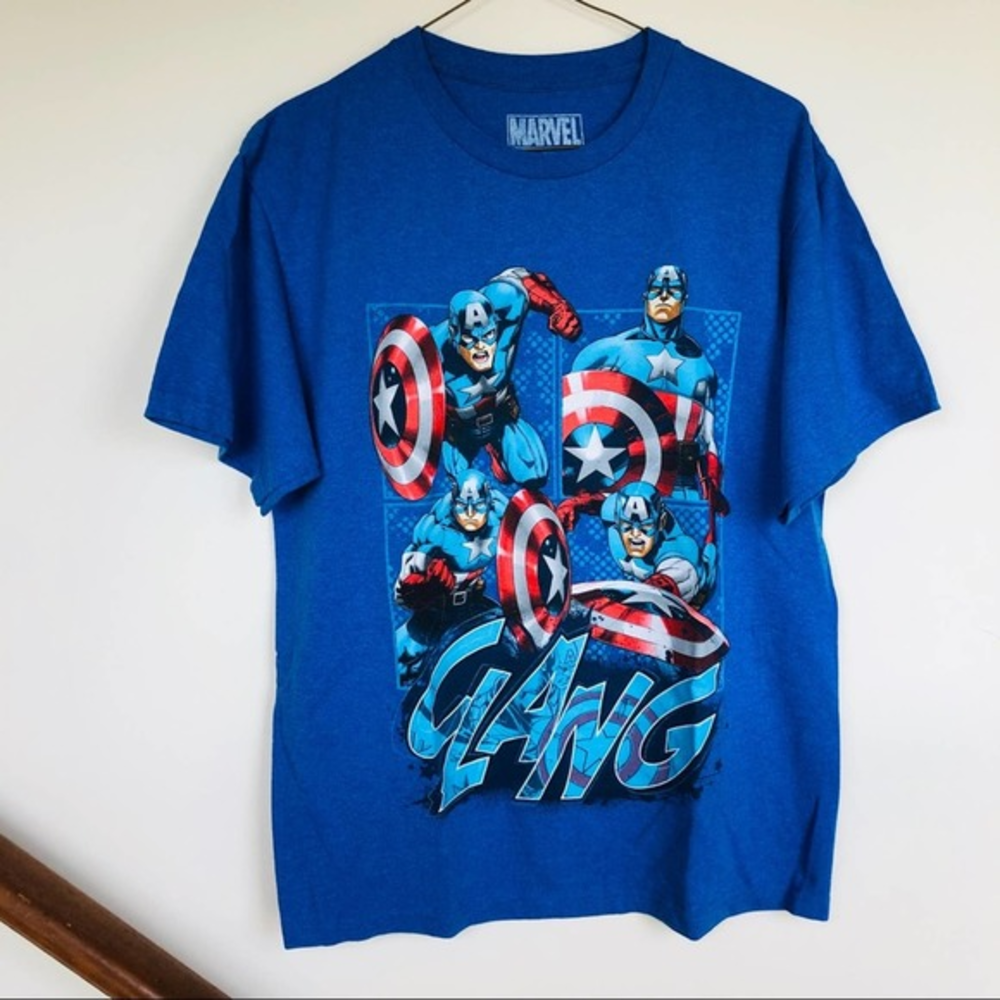 🦸🏻 marvel captain america clang t shirt